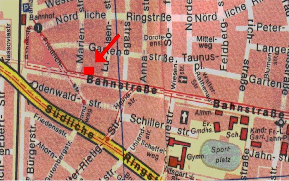 Lageplan der Praxis